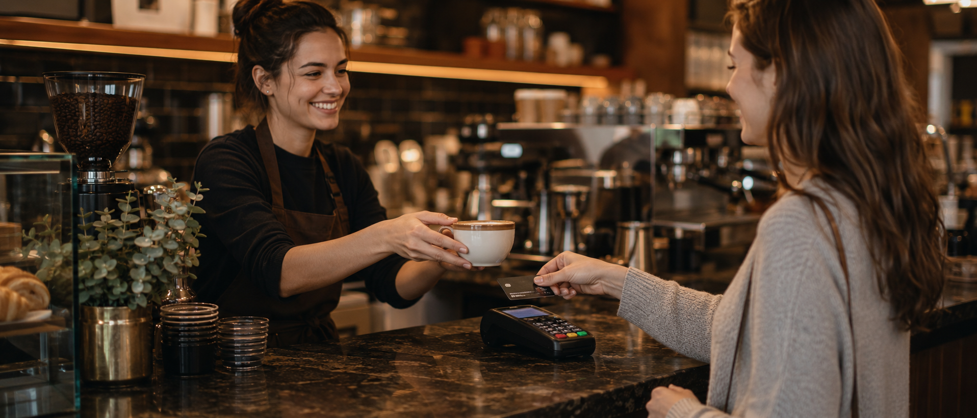 Café using Facilipay for payments, loyalty and online ordering