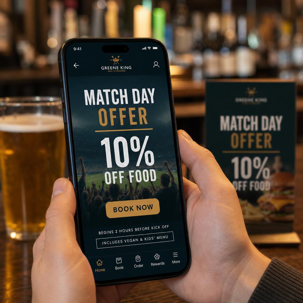 Pub marketing campaign for events and customer offers